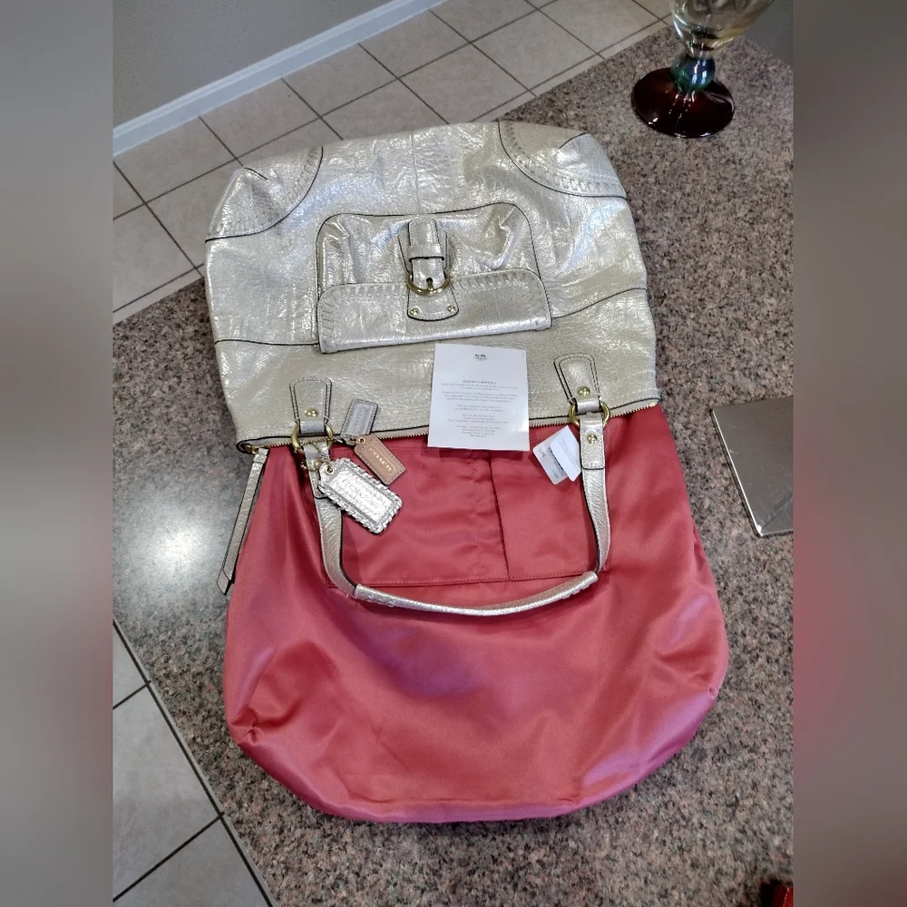 Coach nwt leather